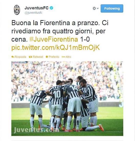 tweet Juventus
