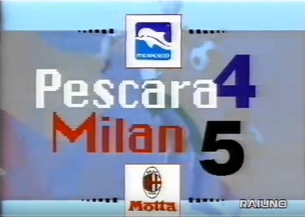 Pescara Milan 4  a 5