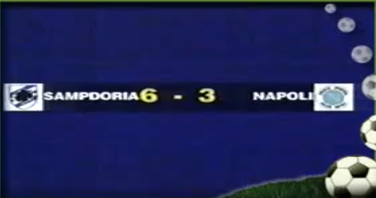 Sampdoria Napoli 6 a 3